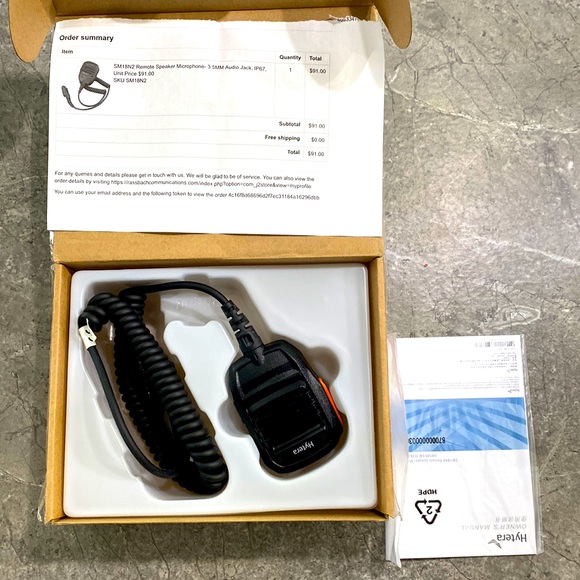 Hytera Remote Speaker Microphone EUC Tactical Emergency - Picture 2 of 12